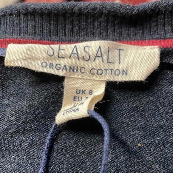 Navy cardigan organic cotton - Picture 4 of 4